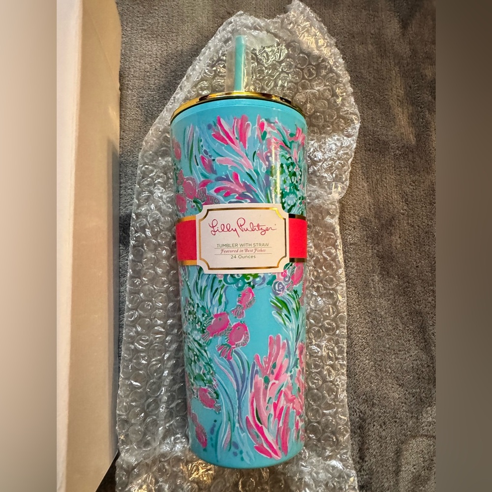 Lilly Pulitzer 24 oz. Tumbler with Straw